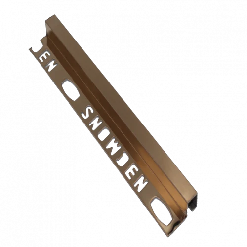 كورنر بيت 10 ملم روز ذهبي  ستانلس ستيل مربع الشكل